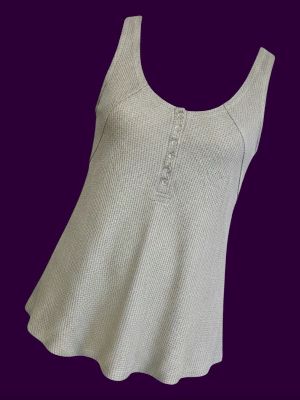 Entro Sleeveless Tank Top Raw Hems - Light Olive/Grey-ish NWT